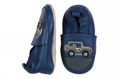 Melton leather shoes - Teal Sapphire Jeep